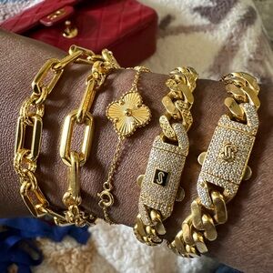 21k solid gold bracelets for sale!